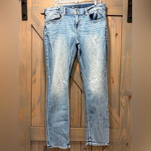 BKE Men's ALEC Light Blue Slim Straight Jeans Sz 36x32